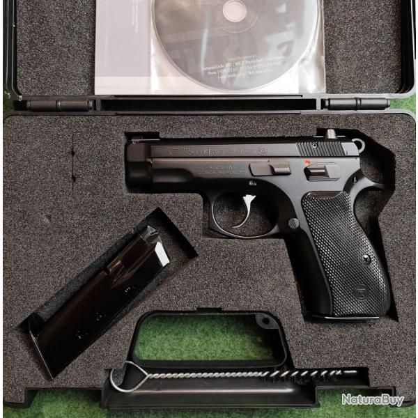 Pistolet semi-automatique CZ 75 Compact - Calibre 9x19 - Mallette, 2 chargeurs (Occasion trs bon t