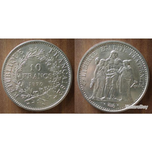 France 10 Francs 1970 Hercule Piece Argent Hercules Franc Frcs Frc frs