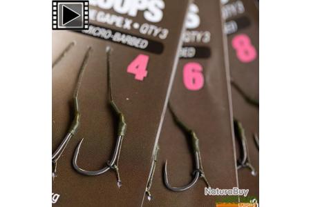 Bas de Ligne Korda Loop Rig DF Wide Gape X 18lbs (par 3) n°