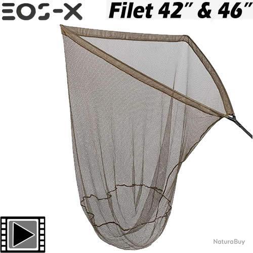 Filet De Remplacement Pour épuisette Carpe - Caoutchouc Gommé 42" - Vert - Neuf