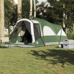 Tente familiale tunnel 8 personnes vert imperméable alsavelo