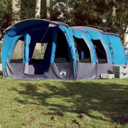 Tente familiale tunnel 8 personnes bleu imperméable alsavelo