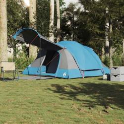 Tente familiale tunnel 8 personnes bleu imperméable alsavelo