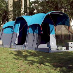 Tente familiale tunnel 8 personnes bleu imperméable alsavelo