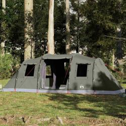 Tente familiale tunnel 6 personnes vert olive imperméable alsavelo