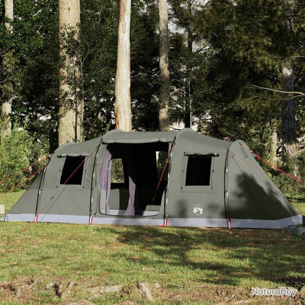 Tente familiale tunnel 6 personnes vert olive impermable alsavelo