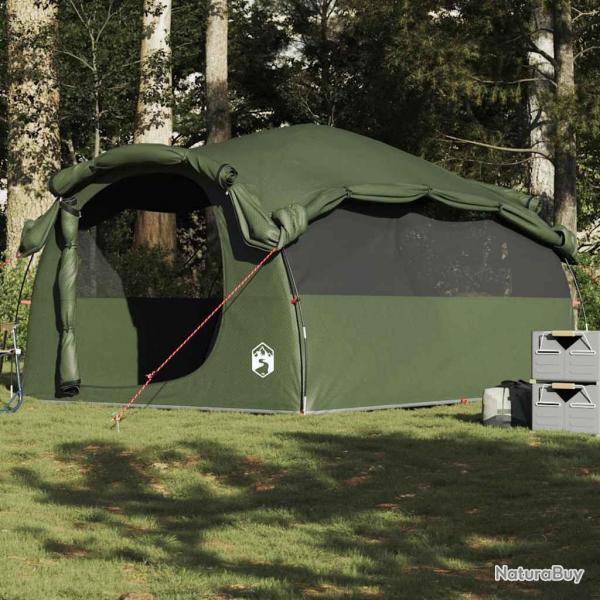 Tente familiale tunnel 6 personnes vert olive impermable alsavelo