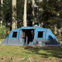 Tente familiale tunnel 6 personnes bleu imperméable alsavelo