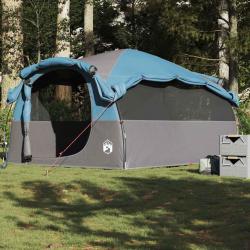 Tente familiale tunnel 6 personnes bleu imperméable alsavelo