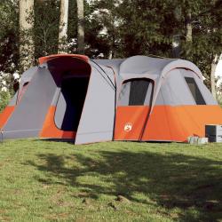 Tente familiale tunnel 16 personnes gris imperméable alsavelo