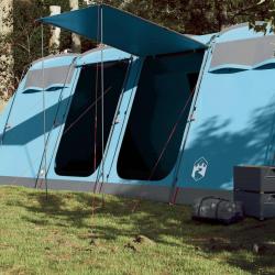 Tente familiale tunnel 10 personnes bleu imperméable alsavelo