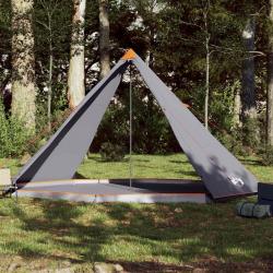Tente familiale tipi 8 personnes gris et orange imperméable alsavelo