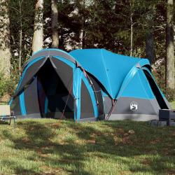 Tente familiale tipi 8 personnes bleu imperméable alsavelo