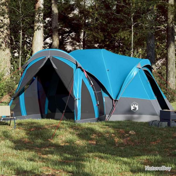 Tente familiale tipi 8 personnes bleu impermable alsavelo