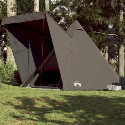 Tente familiale tipi 6 personnes marron imperméable alsavelo