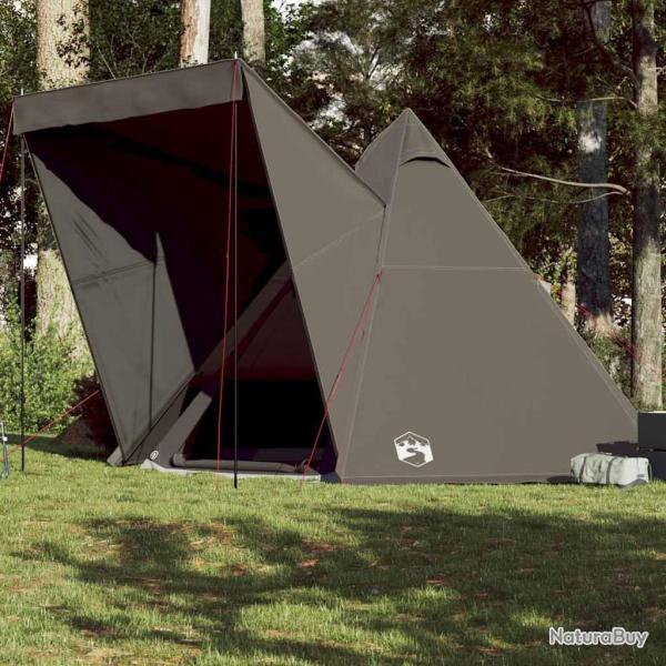 Tente familiale tipi 6 personnes marron impermable alsavelo