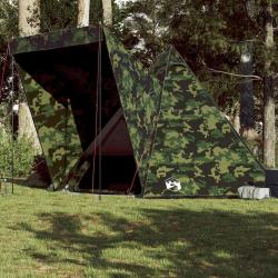 Tente familiale tipi 6 personnes camouflage imperméable alsavelo