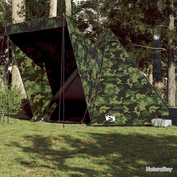 Tente familiale tipi 6 personnes camouflage impermable alsavelo