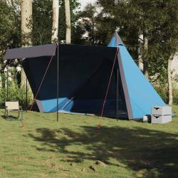 Tente familiale tipi 6 personnes bleu imperméable alsavelo