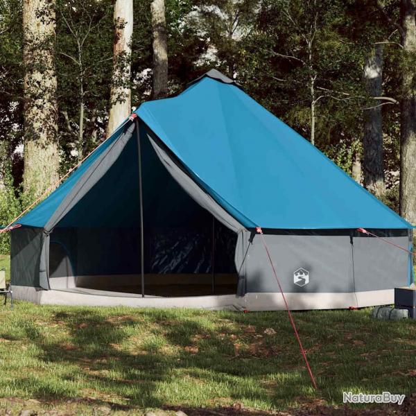 Tente familiale tipi 12 personnes bleu impermable alsavelo
