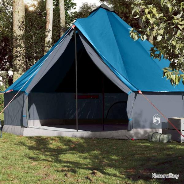 Tente familiale tipi 10 personnes bleu impermable alsavelo