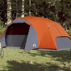Tente familiale Crossvent 8 personnes orange imperméable alsavelo