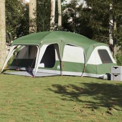 Tente familiale avec dôme porche 9 personnes vert imperméable alsavelo
