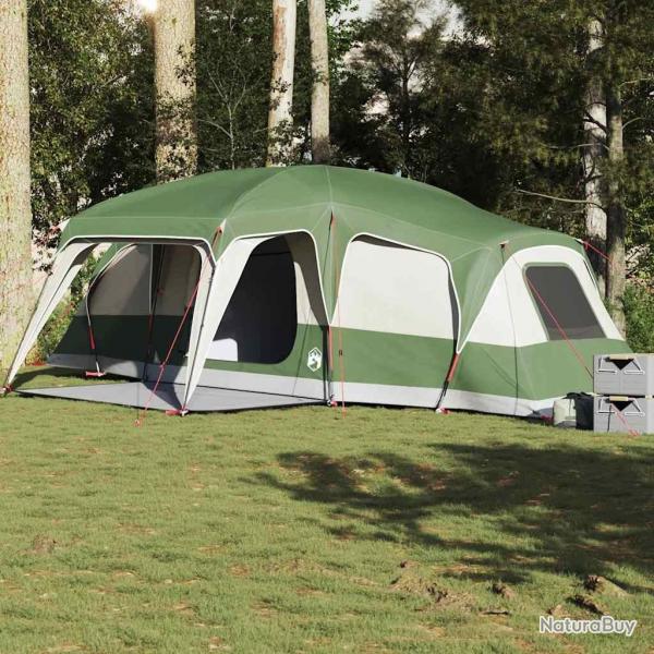 Tente familiale avec dme porche 9 personnes vert impermable alsavelo