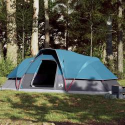 Tente familiale à dôme 9 personnes bleu imperméable alsavelo