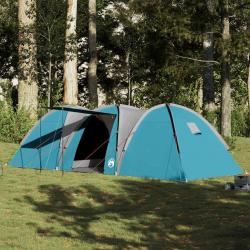 Tente familiale à dôme 8 personnes bleu imperméable alsavelo