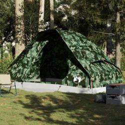 Tente familiale à dôme 6 personnes camouflage imperméable alsavelo
