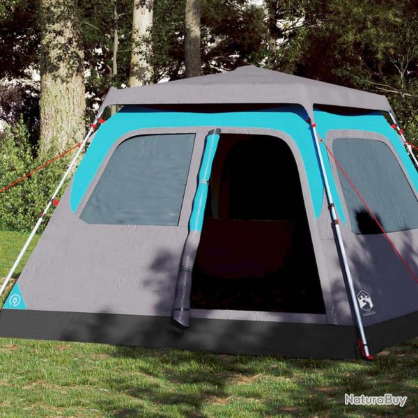 Tente familiale  dme 6 personnes bleu libration rapide alsavelo