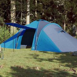 Tente familiale à dôme 6 personnes bleu imperméable alsavelo