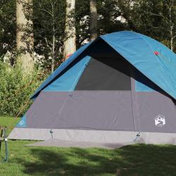 Tente familiale à dôme 6 personnes bleu imperméable alsavelo