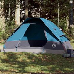 Tente familiale à dôme 6 personnes bleu imperméable alsavelo