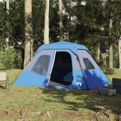 Tente familiale 6 personnes bleu libération rapide imperméable alsavelo