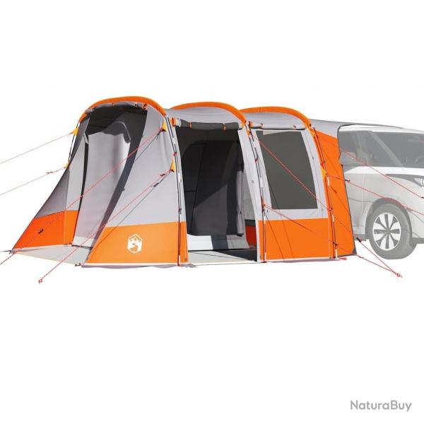 Tente de voiture gris et orange impermable alsavelo
