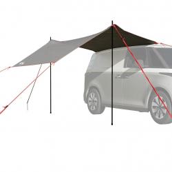 Tente de voiture gris et orange imperméable alsavelo