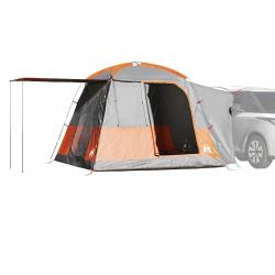 Tente de voiture 4 personnes gris et orange imperméable alsavelo