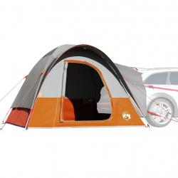 Tente de voiture 4 personnes gris et orange imperméable alsavelo