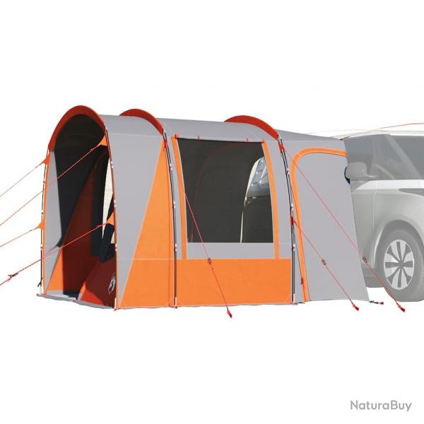Tente de voiture 4 personnes gris et orange impermable alsavelo