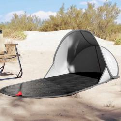 Tente de plage gris escamotable imperméable alsavelo