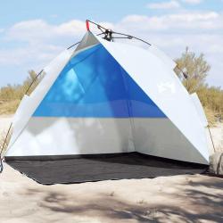 Tente de plage bleu azuré libération rapide imperméable alsavelo