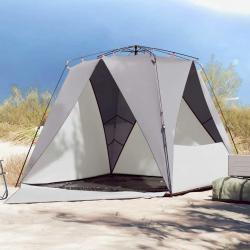 Tente de plage 4 personnes gris libération rapide imperméable alsavelo