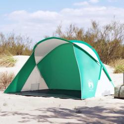 Tente de plage 2 personnes vert d'eau escamotable imperméable alsavelo