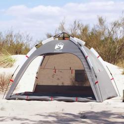 Tente de plage 2 personnes gris libération rapide imperméable alsavelo