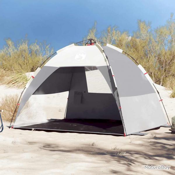 Tente de plage 2 personnes gris libration rapide impermable alsavelo