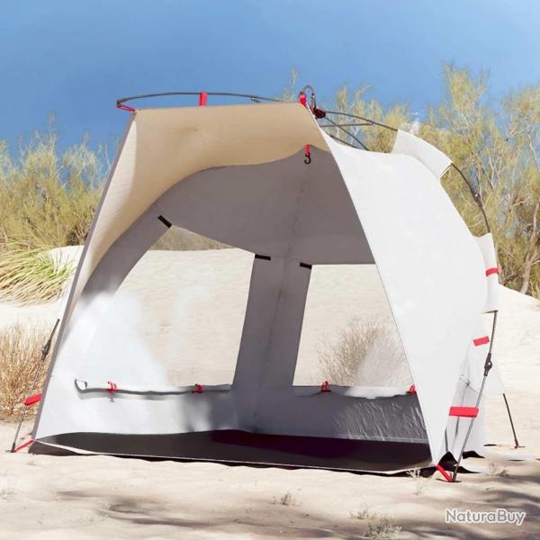 Tente de plage 2 personnes gris libration rapide impermable alsavelo