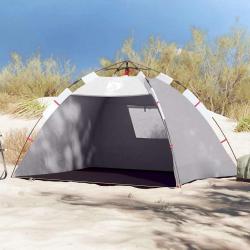 Tente de plage 2 personnes gris libération rapide imperméable alsavelo