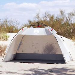 Tente de plage 2 personnes gris libération rapide imperméable alsavelo